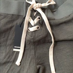 MONROW antique jogger pants. Medium